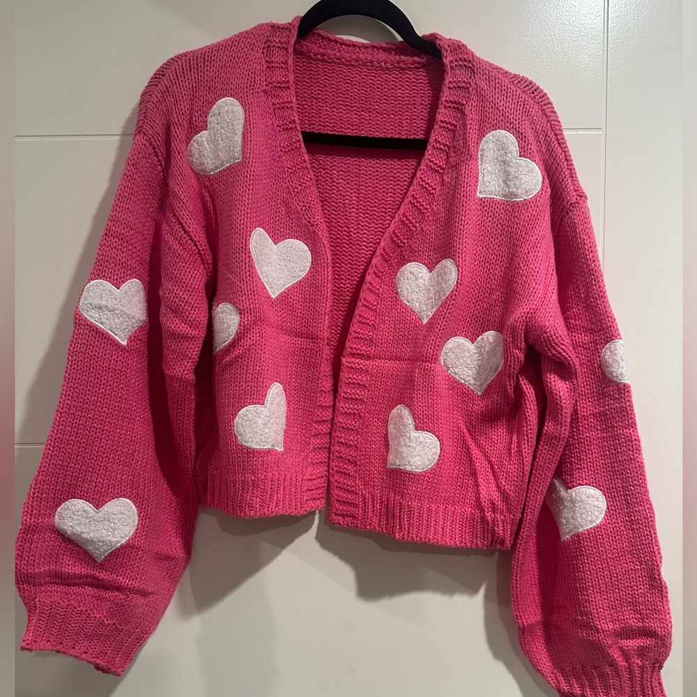 Pink Heart cardigan